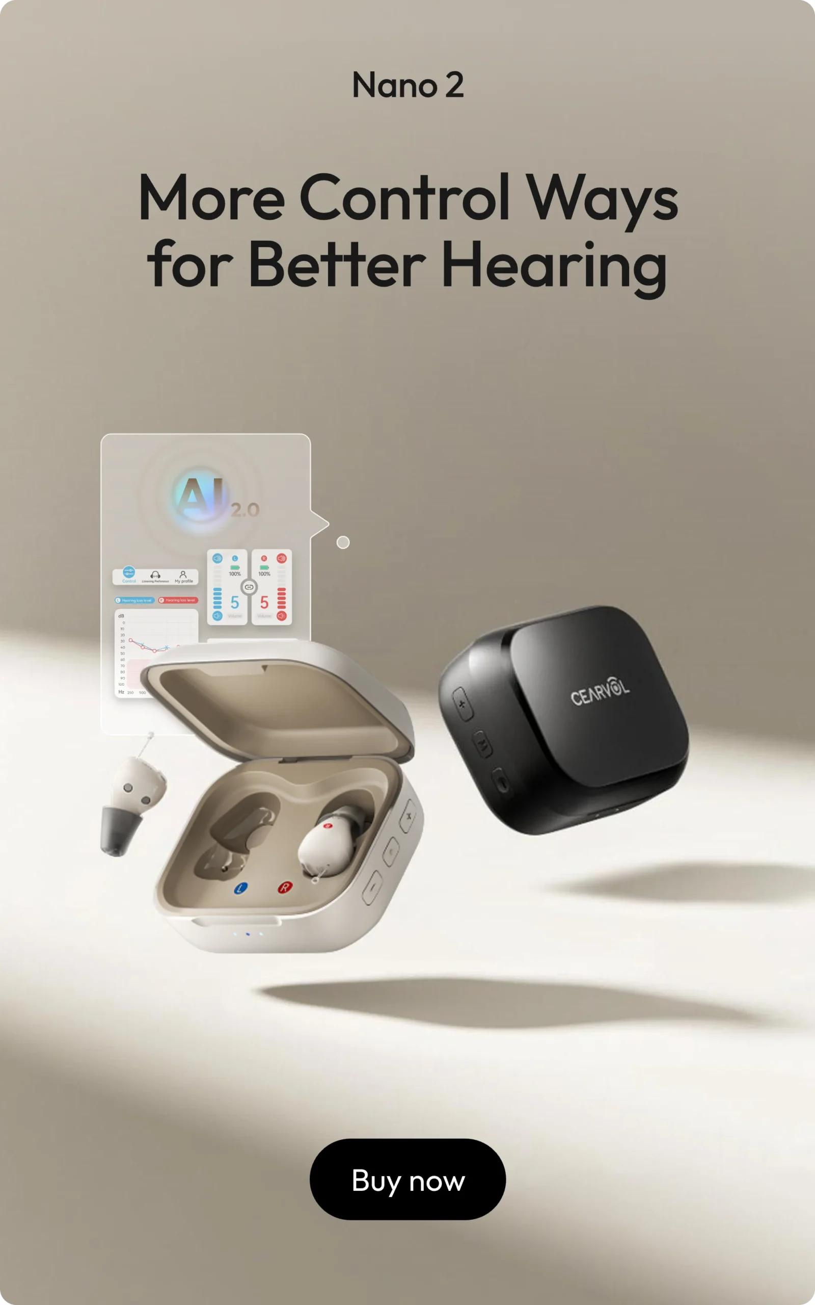 Cearvol Best OTC Hearing Aids - Smart & Stylish Hearing