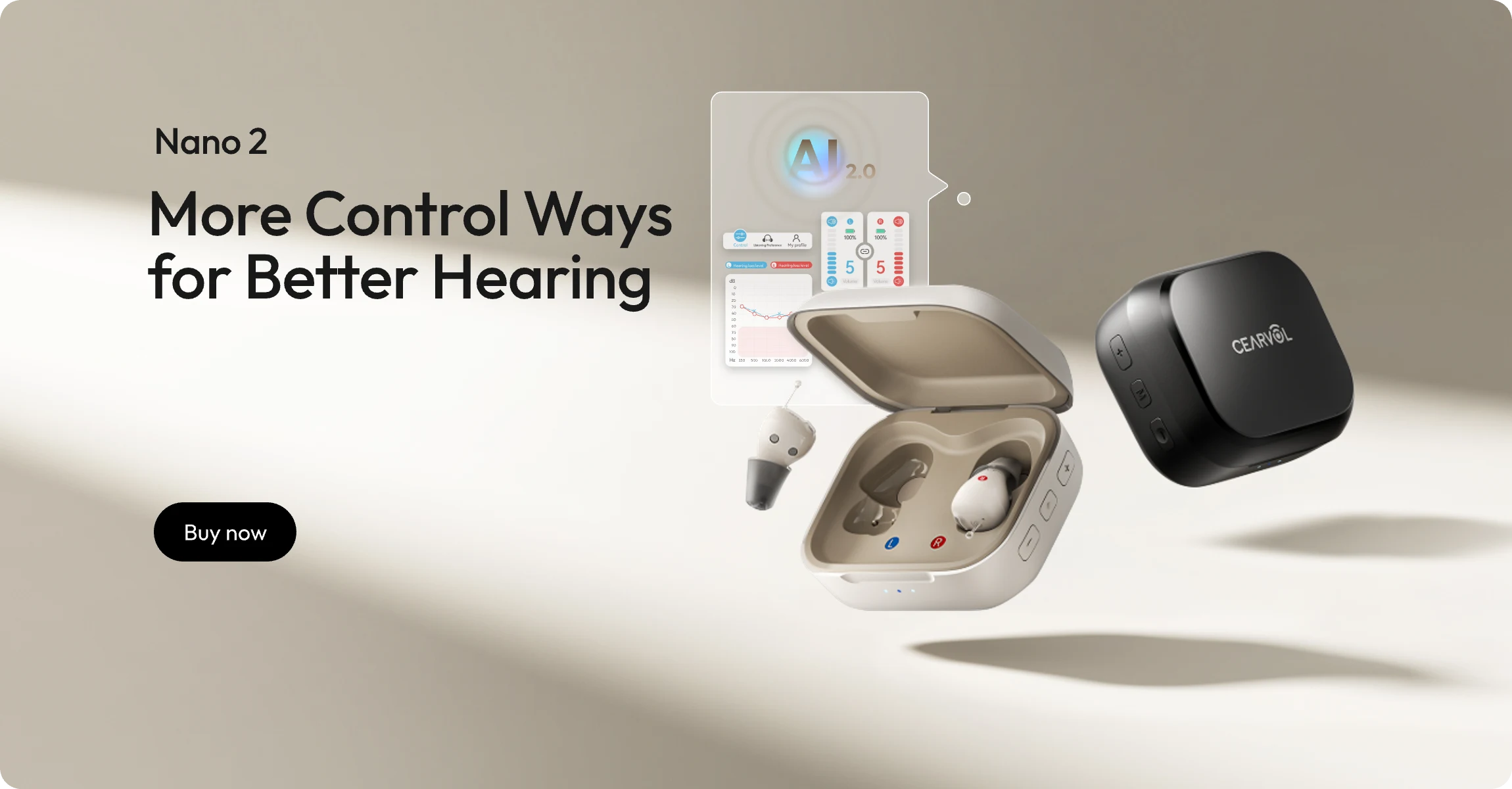 Cearvol Best OTC Hearing Aids - Smart & Stylish Hearing